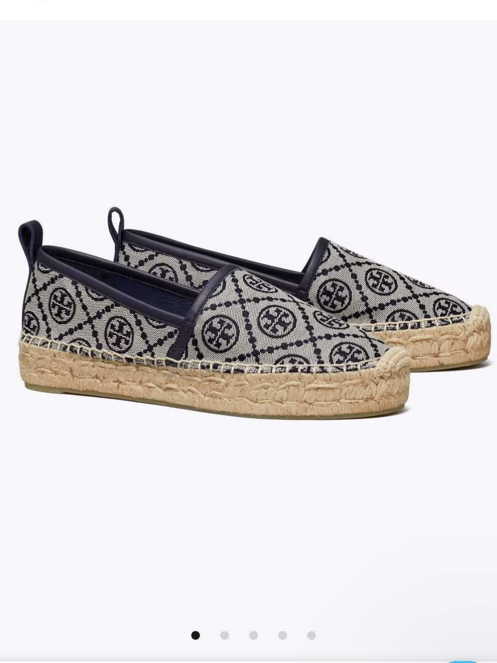 Tory Burch T Monogram platform Espadrille
